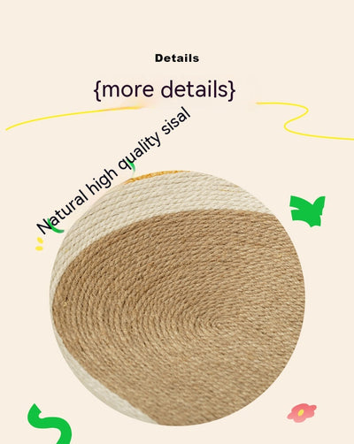 Nido Rascador para Gatos con Sisal Resistente y Diseño Redondo - Image 10