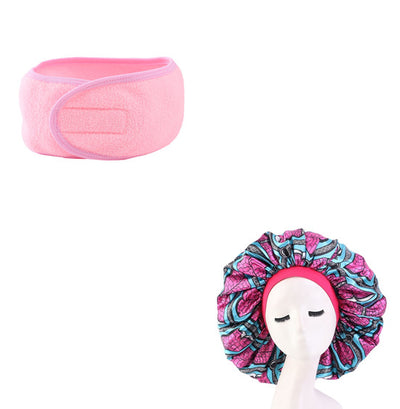 Sombrero Redondo Estampado de Satén con Elasticidad para Mujer - Image 10
