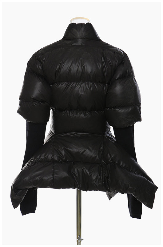 Chaqueta de Algodón Ajustada con Costuras de Camuflaje y Puños Tejidos - Image 18
