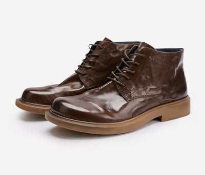 Botas Martin Altas Casuales Ejecutivas con Patrón Grab para Hombre - Image 12