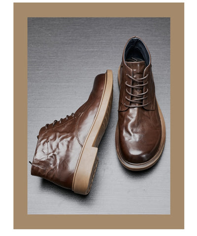 Botas Martin Altas Casuales Ejecutivas con Patrón Grab para Hombre - Image 22