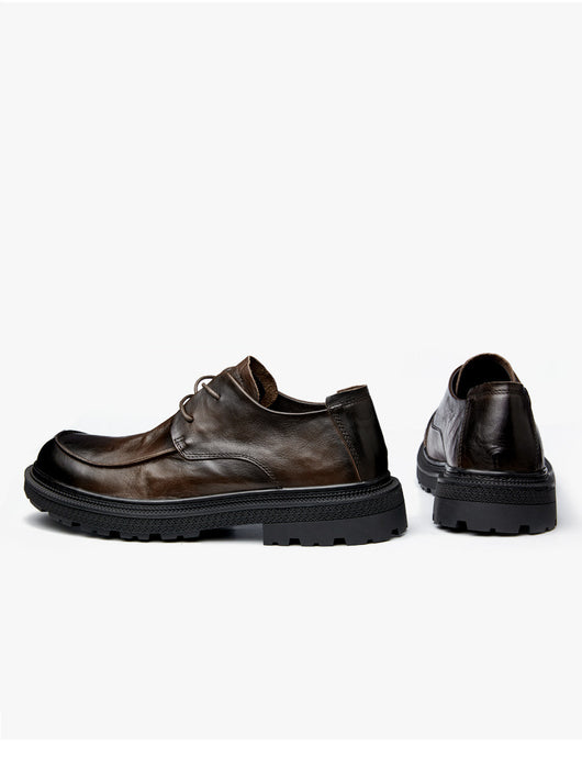 Zapatos Casuales de Cuero para Hombre - Estilo Retro Británico Transpirables - Image 32