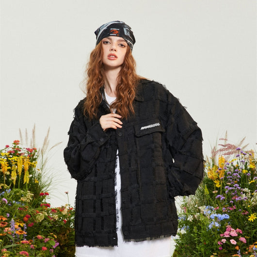 Chaqueta Jacquard con Borlas Color Sólido - Estilo High Street - Image 29