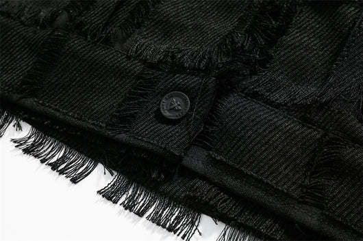 Chaqueta Jacquard con Borlas Color Sólido - Estilo High Street - Image 32