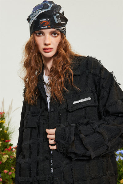 Chaqueta Jacquard con Borlas Color Sólido - Estilo High Street - Image 34
