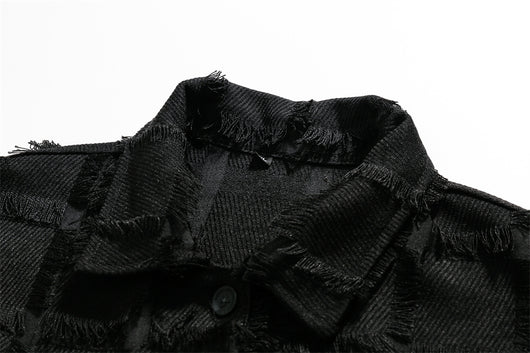 Chaqueta Jacquard con Borlas Color Sólido - Estilo High Street - Image 42