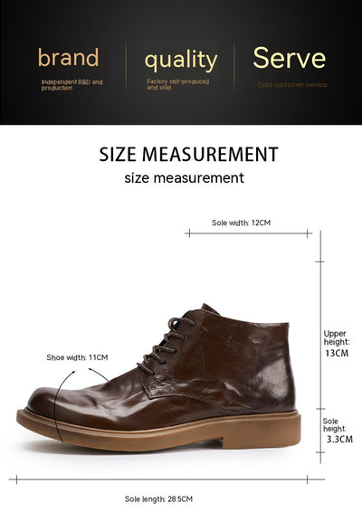 Botas Martin Altas Casuales Ejecutivas con Patrón Grab para Hombre - Image 37