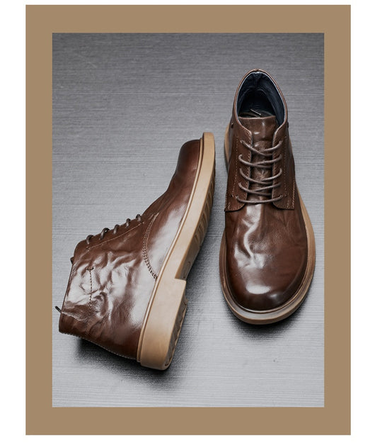 Botas Martin Altas Casuales Ejecutivas con Patrón Grab para Hombre - Image 40