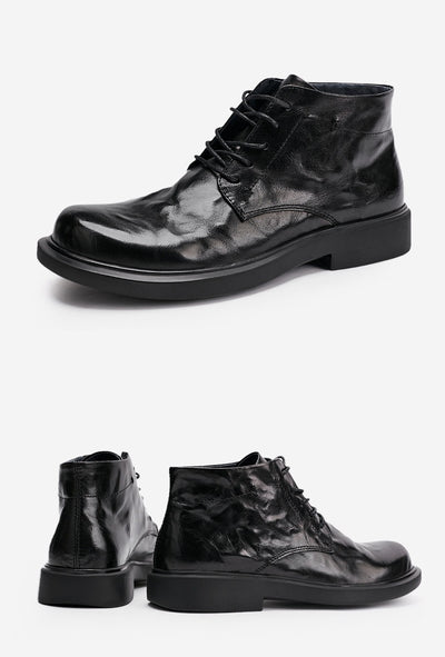 Botas Martin Altas Casuales Ejecutivas con Patrón Grab para Hombre - Image 45