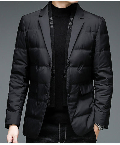 Chaqueta Acolchada de Invierno para Hombre con Cuello Desmontable - Image 8