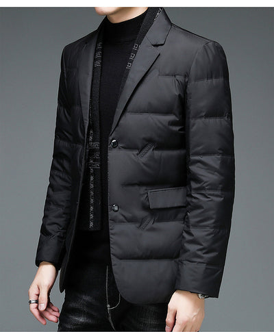 Chaqueta Acolchada de Invierno para Hombre con Cuello Desmontable - Image 9