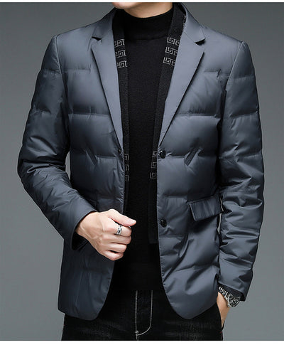 Chaqueta Acolchada de Invierno para Hombre con Cuello Desmontable - Image 11