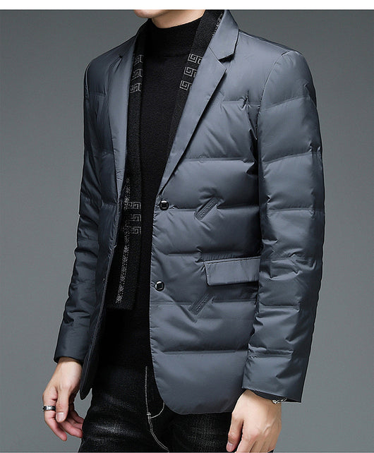Chaqueta Acolchada de Invierno para Hombre con Cuello Desmontable - Image 12