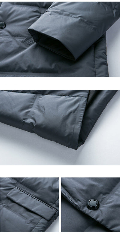 Chaqueta Acolchada de Invierno para Hombre con Cuello Desmontable - Image 13
