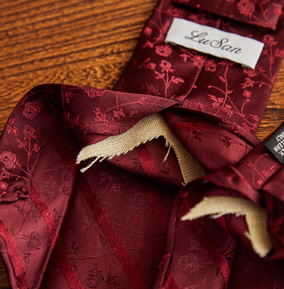 Corbata Tejida a Mano en Seda Jacquard con Forro de Lana - Accesorio Premium para Traje - Image 14