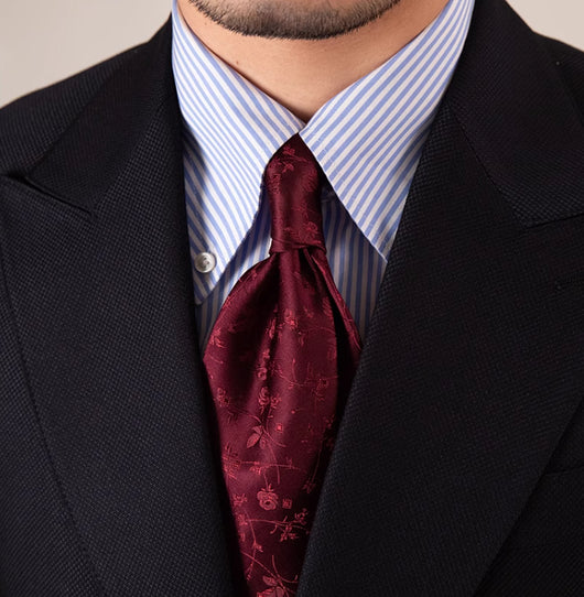 Corbata Tejida a Mano en Seda Jacquard con Forro de Lana - Accesorio Premium para Traje - Image 16