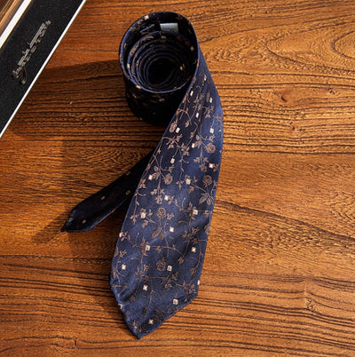 Corbata Tejida a Mano en Seda Jacquard con Forro de Lana - Accesorio Premium para Traje - Image 26