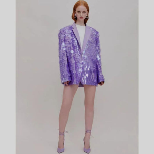 Blazer de Lentejuelas Sueltas para Cena y Eventos Elegantes - Image 18
