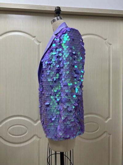 Blazer de Lentejuelas Sueltas para Cena y Eventos Elegantes - Image 20