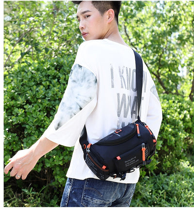 Mochila Táctica Crossbody para Hombre - Gran Capacidad para Senderismo y Ciclismo - Image 10