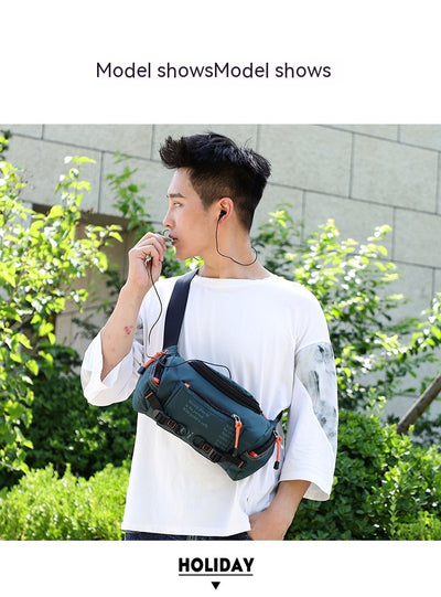 Mochila Táctica Crossbody para Hombre - Gran Capacidad para Senderismo y Ciclismo - Image 16