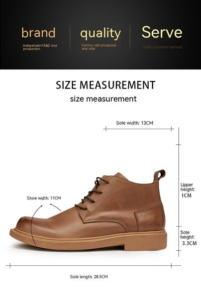 Botas Martin de Cuero Genuino - Estilo Casual Versátil para Hombre - Image 13
