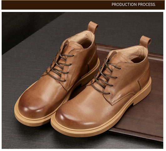 Botas Martin de Cuero Genuino - Estilo Casual Versátil para Hombre - Image 17