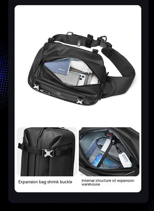 Bolsa Bandolera Impermeable Oxford de Un Hombro para Aventuras - Image 10