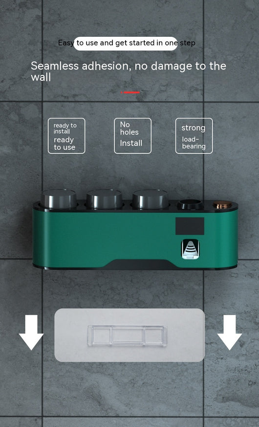 Organizador de Baño con Esterilizador UV Recargable y Soporte para Cepillos - Image 36