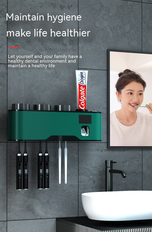 Organizador de Baño con Esterilizador UV Recargable y Soporte para Cepillos - Image 38