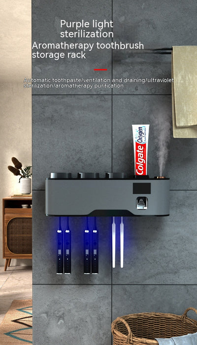 Organizador de Baño con Esterilizador UV Recargable y Soporte para Cepillos - Image 39