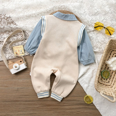 Mameluco Bebé Otoño Estilo Coreano Manga Larga para Niño Recién Nacido - Image 25