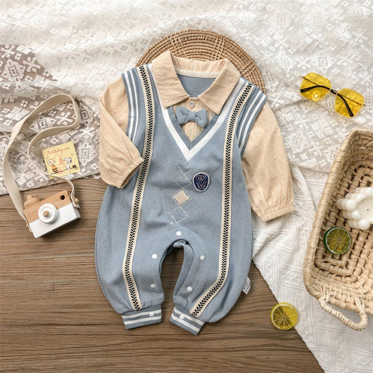 Mameluco Bebé Otoño Estilo Coreano Manga Larga para Niño Recién Nacido - Image 28