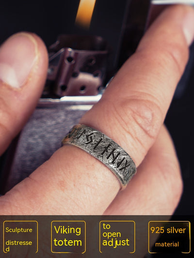 Anillo de Letras Nórdicas Viking - Image 11