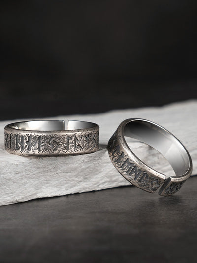 Anillo de Letras Nórdicas Viking - Image 12