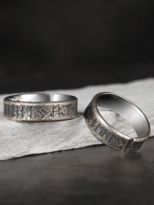 Anillo de Letras Nórdicas Viking - Image 12
