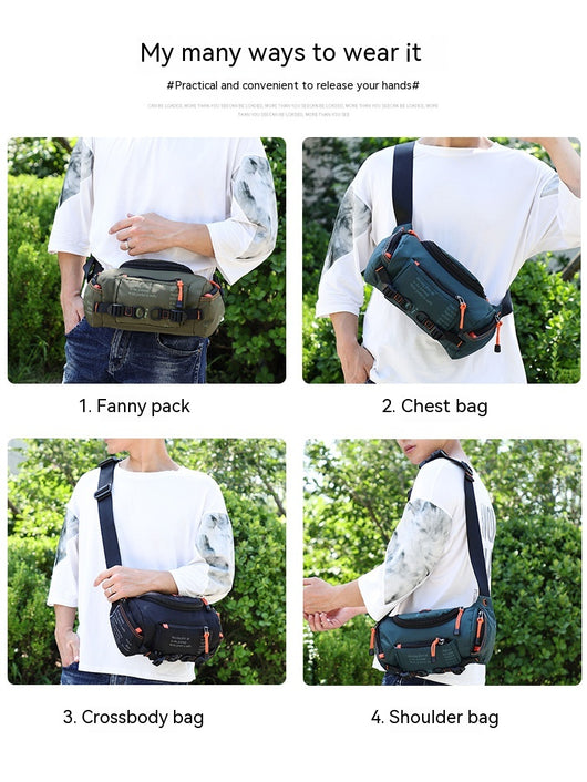 Mochila Táctica Crossbody para Hombre - Gran Capacidad para Senderismo y Ciclismo - Image 47