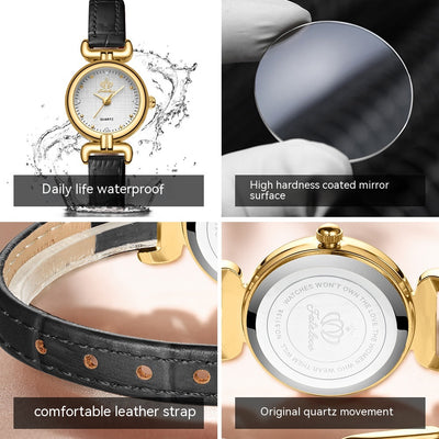 Reloj de Pulsera Retro para Mujer con Correa Elegante - Cuarzo Ligero - Image 10