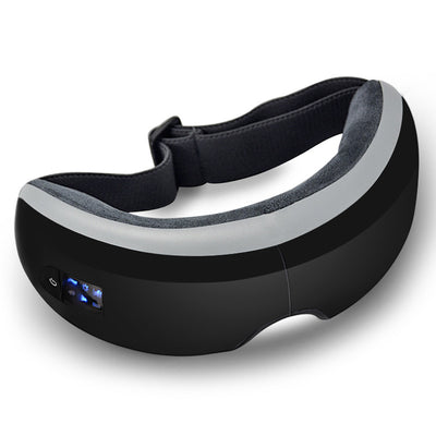 White Bluetooth music eye massager with control panel, air pressure, and hot compress functions in a gift box. - Image 26