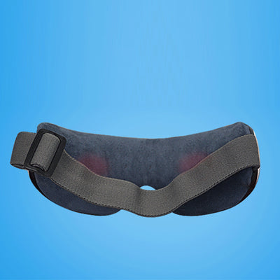 White Bluetooth music eye massager with control panel, air pressure, and hot compress functions in a gift box. - Image 32