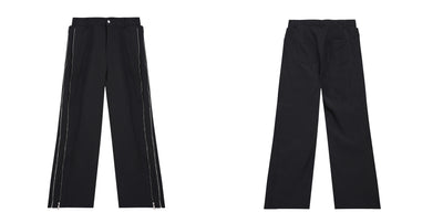 Pantalón Casual Deconstruido con Doble Cierre y Ajuste Ceñido - Image 11