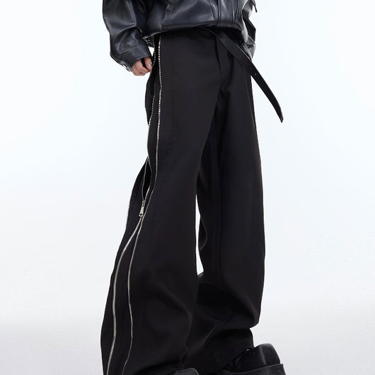 Pantalón Casual Deconstruido con Doble Cierre y Ajuste Ceñido - Image 12