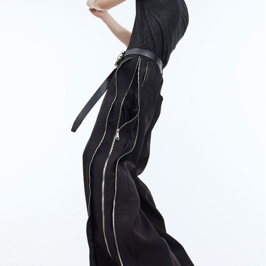 Pantalón Casual Deconstruido con Doble Cierre y Ajuste Ceñido - Image 16