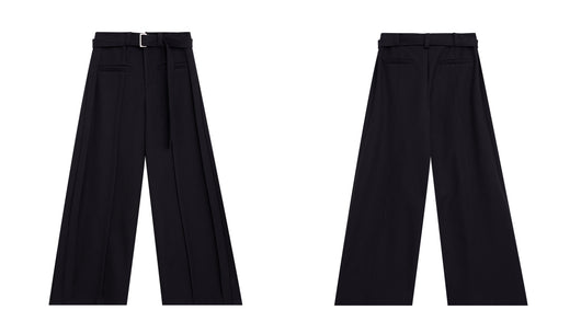 Pantalón Ancho con Cintura Deconstruida y Líneas Tridimensionales - Image 14