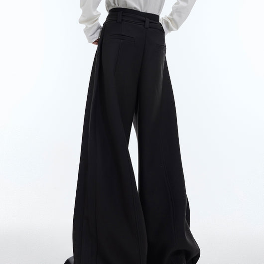 Pantalón Ancho con Cintura Deconstruida y Líneas Tridimensionales - Image 15