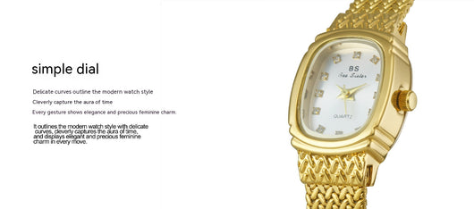 Reloj de Pulsera Dorado Minimalista - Lujo Accesible con Estilo Contemporáneo - Image 17