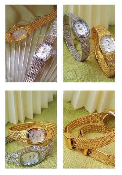 Reloj de Pulsera Dorado Minimalista - Lujo Accesible con Estilo Contemporáneo - Image 18