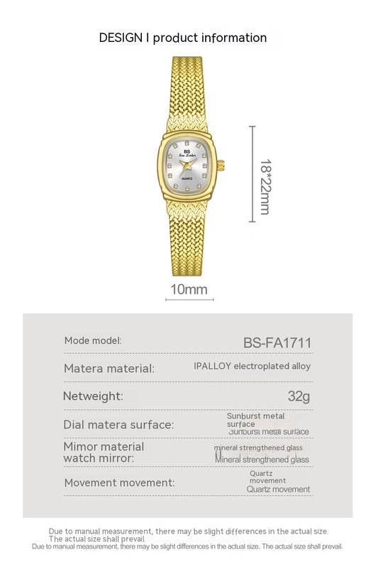 Reloj de Pulsera Dorado Minimalista - Lujo Accesible con Estilo Contemporáneo - Image 19