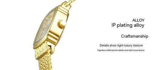 Reloj de Pulsera Dorado Minimalista - Lujo Accesible con Estilo Contemporáneo - Image 34