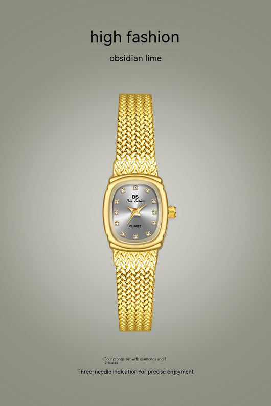 Reloj de Pulsera Dorado Minimalista - Lujo Accesible con Estilo Contemporáneo - Image 41